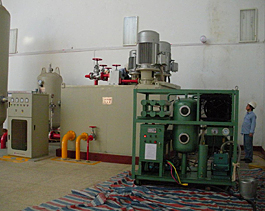 TY-150型透平油真空滤油机在贵州挂治电厂使用现场